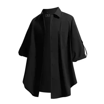 Dangertiger Рубашка унисекс, Белый + Хаки (комплект из двух штук)