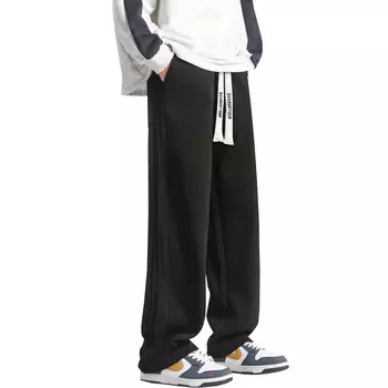 Dangertiger Трикотажные спортивные штаны унисекс, Серый, на флисовой подкладке