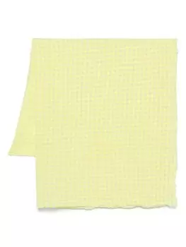 Daniela Gregis шарф в клетку Windowpane, желтый