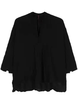 Daniela Gregis шерстяная блузка с длинными рукавами, черный