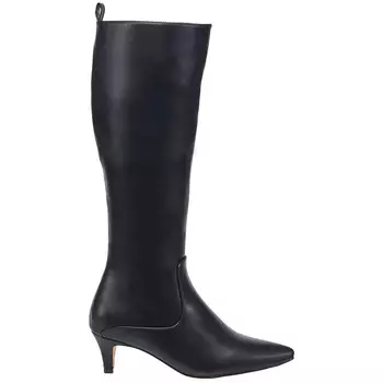 DARCY Женские сапоги до колена из искусственной кожи на маленьком каблуке French Connection, черный