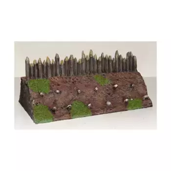 Dark Age Fort — Экстра прямой, Terrain - Resin (28mm) (Monday Knight Productions)