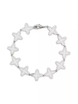 DARKAI браслет Clover, серебряный