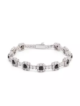 DARKAI браслет с заклепками, серебряный