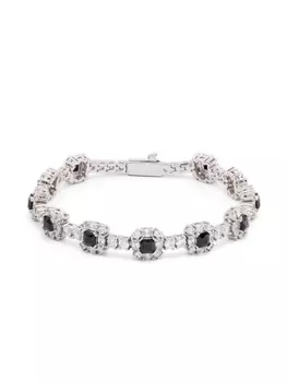 DARKAI браслет с заклепками, серебряный