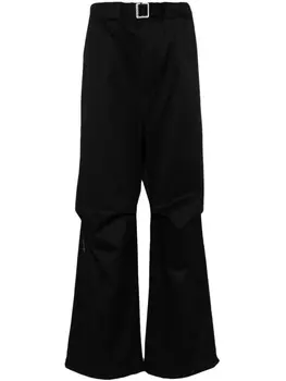 DARKPARK укороченные брюки с поясом, черный