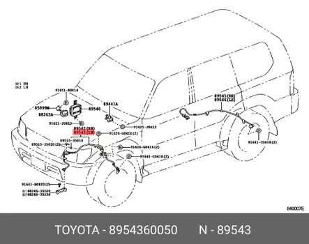 Датчик ABS 8954360050 TOYOTA LEXUS