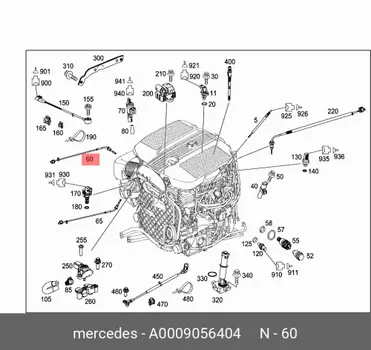 Датчик температуры перед турбиной / tem A0009056404 MERCEDES-BENZ