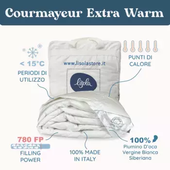 Daunex Courmayeur очень теплое сибирское пуховое одеяло Lisola by Daunex, 155 x 200 (односпальный)