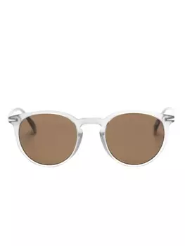 David Beckham солнцезащитные очки в оправе панто, серый