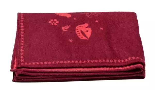 David Fussenegger Бархатное одеяло 'Doves' 135 х 200 см Бордо, бордовый