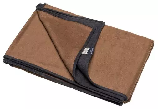 David Fussenegger Одеяло бархатное, Uni/Reversible, 135 x 200 см, Шоколадный - Коричневый