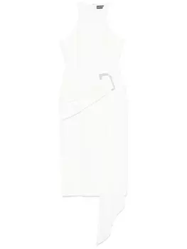 David Koma вечернее платье с кристаллами, белый