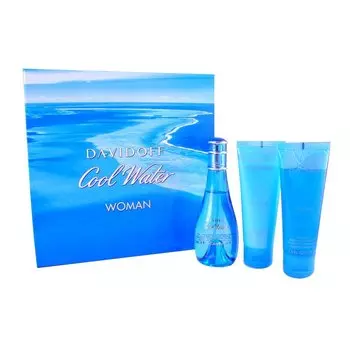 Davidoff, Cool Water Woman, набор косметики, 3 шт