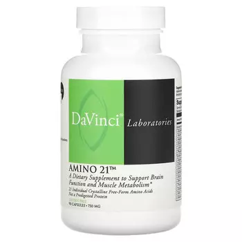 DaVinci Laboratories, Amino 21, 750 мг, 90 капсул