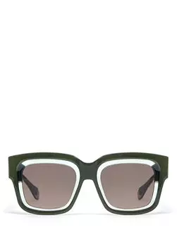 Dazzle 6823 7 прямоугольные зеленые женские солнцезащитные очки Gigi Studios