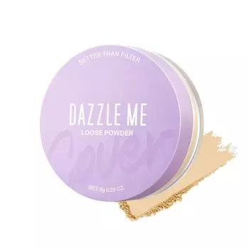 Dazzle Me Рассыпчатый порошок с фиксированной фиксацией Better Than Filter 8 г. 02 Светлая слоновая кость, Light Ivory