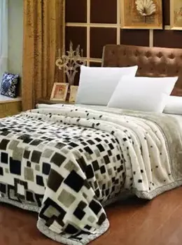 DBOZE Тяжелое корейское флисовое одеяло из искусственной норки, 2-слойное двустороннее шелковисто-мягкое плюшевое теплое утяжеленное лучшее зимнее одеяло. Королевский размер, цвет Lipstick/Cream