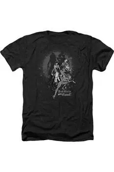 DC Comics Bad Girls Are Good Adult Футболка / Футболка Heather Gildan, черный