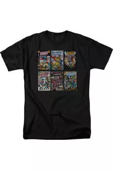 DC Comics DC Comics Covers Короткая футболка для взрослых / футболка Gildan, черный