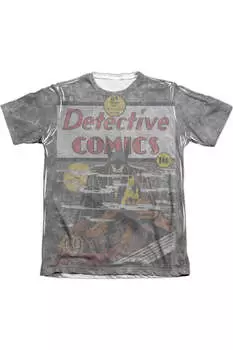 DC Comics Detective #31 Cover Adult 65/35 Поли/Хлопок Короткий рукав Футболка / Футболка Gildan, белый