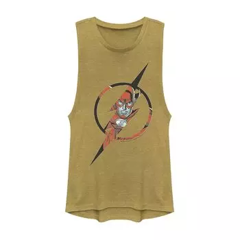 DC Comics для юниоров The Flash Face Logo Muscle Tank Licensed Character