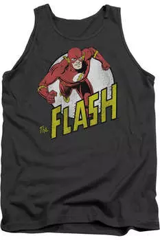 DC Comics Flash Run Flash Run взрослый майка Gildan, цвет charcoal