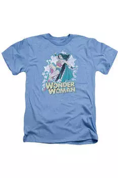 DC Comics Im Wonder Woman Взрослый Heather Tee / Футболка Gildan, светло-голубой