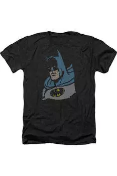 DC Comics Lite Brite Batman Adult Heather Tee / Футболка Gildan, черный