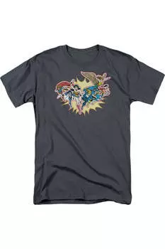 DC Comics Please Get Me футболка с коротким рукавом для взрослых Gildan, цвет charcoal