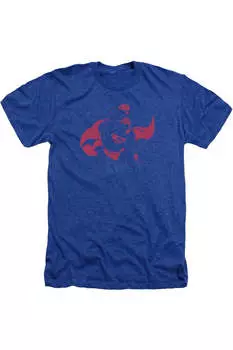 DC Comics Super Min Adult Heather футболка / футболка Gildan, синий