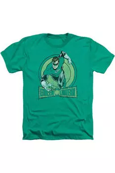 DC Comics Зеленый Фонарь Взрослый Heather Футболка / Футболка Gildan