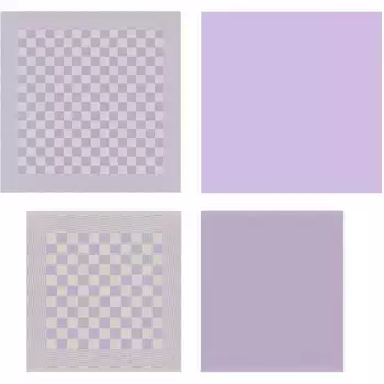 DDDDD кухонное полотенце "Барбекю", (набор из 4 предметов, состоящий из 2 кухонных полотенец Barbeque и 2 кухонных полотенец с логотипом), набор из жаккардовой ткани и мягкой махровой ткани, впитывающий и прочный, цвет pastel lila