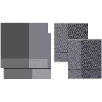 DDDDD кухонное полотенце «Blend», (набор, 4 шт.), комбинированный набор_ 2 кухонных полотенца и 2 кухонных полотенца, серый