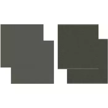 DDDDD кухонное полотенце «Цисис», (набор, 4 шт.), комбинированный набор: 2 кухонных полотенца и 2 кухонных полотенца, темно-зеленый