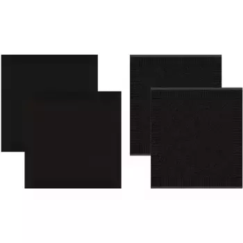 DDDDD кухонное полотенце «Цисис», (набор, 4 шт.), комбинированный набор: 2 кухонных полотенца и 2 кухонных полотенца, черный