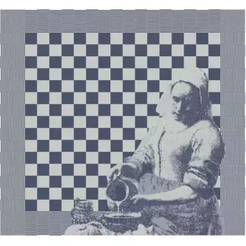 DDDDD кухонное полотенце «Молоко», (комплект, 6 шт.), из чистого хлопка, размеры каждого полотна ок, цвет blau