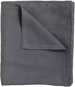 ДДДДД Скатерть "Хижина", льняная ткань DDDDD 140х350 см, цвет anthrazit