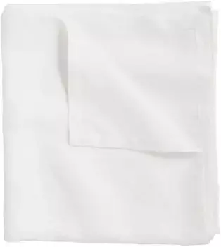 ДДДДД Скатерть "Хижина", льняная ткань DDDDD 140х300 см, белый