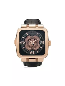 De Grisogono наручные часы Fuso Quatro two-time zone 47мм, черный