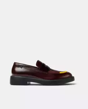 Dean мужские лоферы из гладкой кожи Camper, бордовый