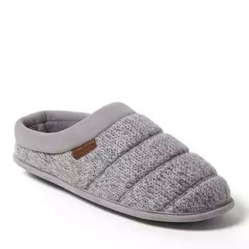 Dearfoams Мужские сабо Asher Marled Knit, серый