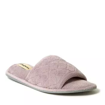 Dearfoams Стеганые женские шлёпанцы из микрофибры Dearfoams, цвет Frosted Plum
