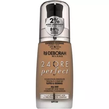 Deborah Milano 24 Hours Liquid Foundation Perfect Moisturizing SPF 20 30 мл № 6 Карамель