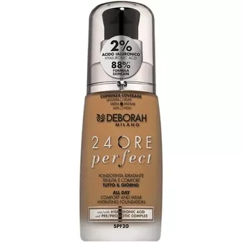 Deborah Milano 24 Hours Liquid Foundation Perfect Moisturizing SPF 20 30 мл