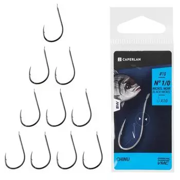 Decathlon Chinu Hook Одинарный крючок для морской рыбалки Caperlan, мультиколор