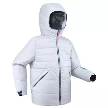 Decathlon Экстра теплая и водонепроницаемая стеганая лыжная куртка 180 Warm Wedze, серый