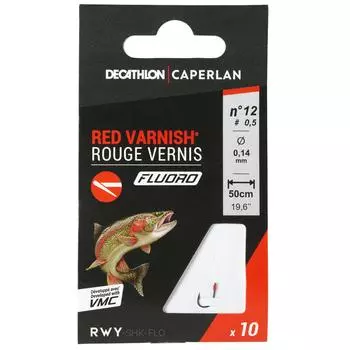 Decathlon Sn Hook Рыболовные крючки с фторлаком и оснасткой Caperlan, мультиколор