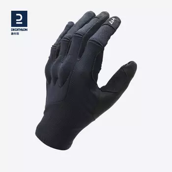 Decathlon велосипедные перчатки с полным пальцем для горного и шоссейного велосипеда, зимние перчатки для скоростного спуска, велосипедные перчатки OVBAPST-100 XXL-2380814