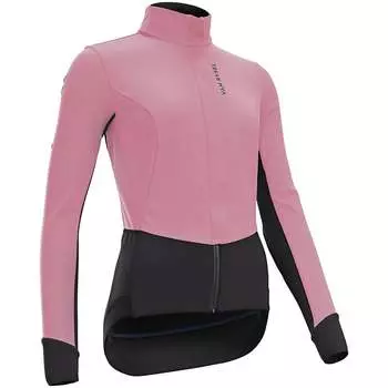 Decathlon велосипедный трикотаж женский велосипедный свитшот осенне-зимний спортивный топ теплая ветрозащитная куртка розового цвета 44-4732002
